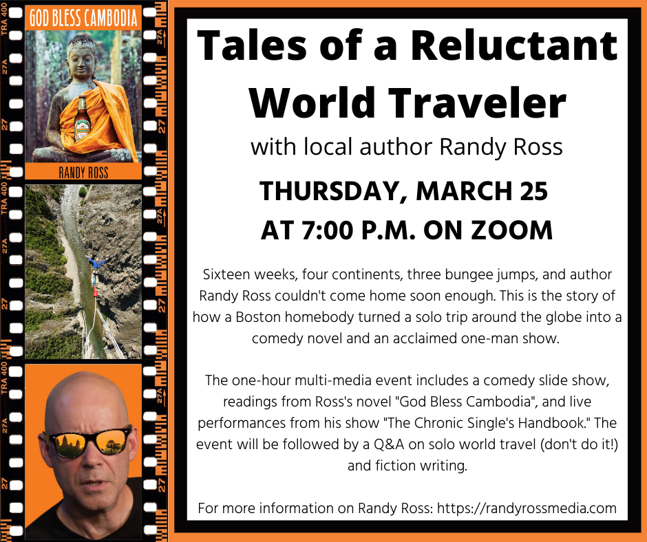 Tales of a Reluctant World Traveler Zoom event image
