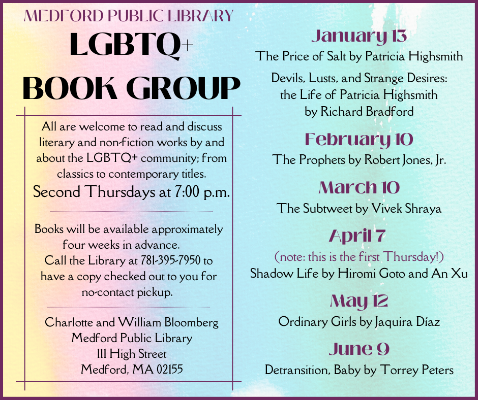 LGBTQ+ Book Group Event Image