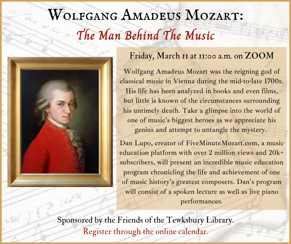 Mozart: The Man Behind the Music ZOOM Event Image