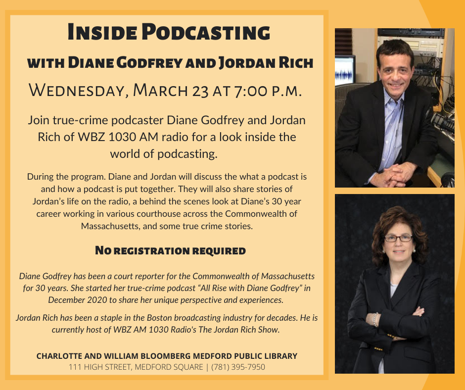 Inside Podcasting with Diane Godfrey and Jordan Rich event image
