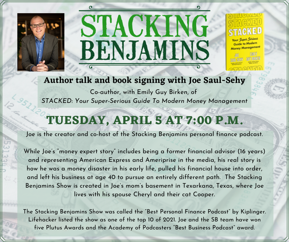 Stacking Benjamins Author and Podcast event image