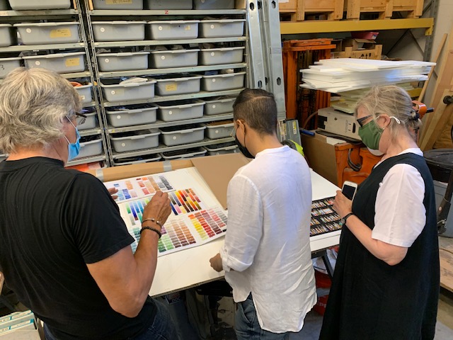 Artist visit to the Miotto Studio - August 2020