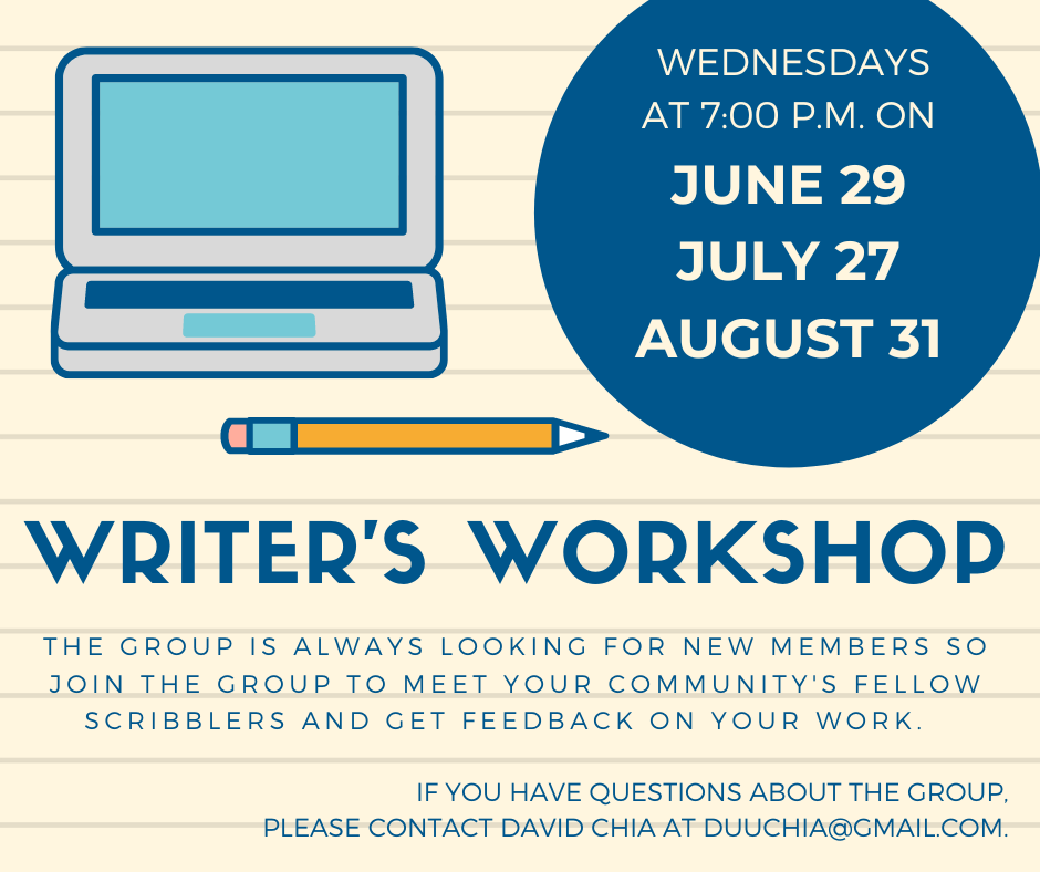 Summer Writer's Workshop flyer