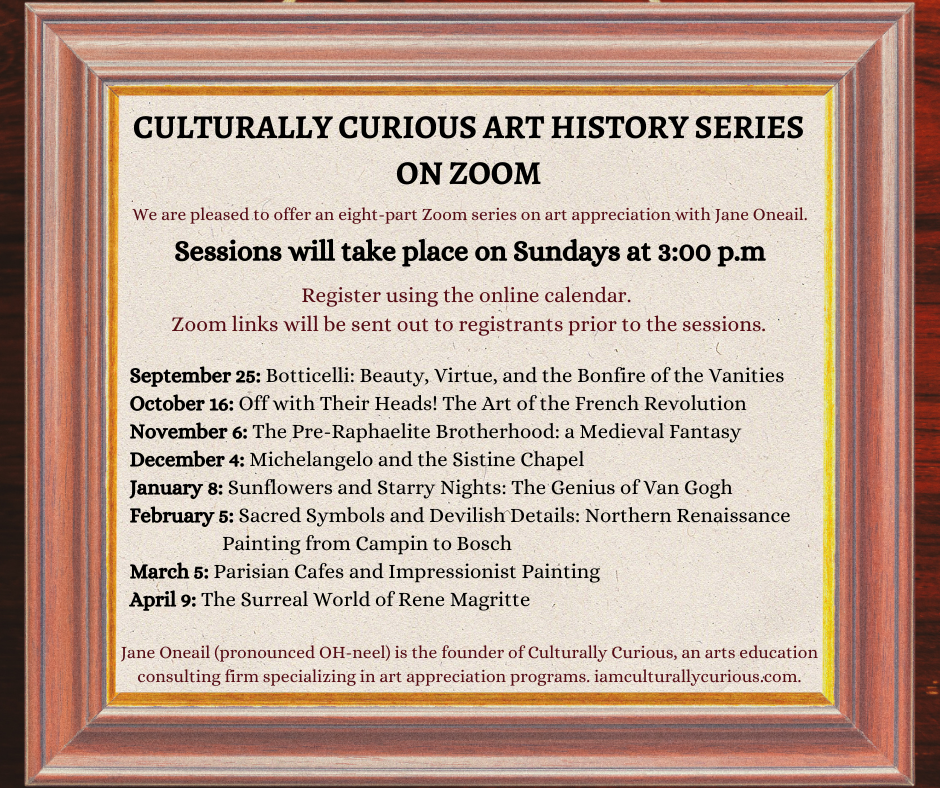 Culturally Curious ON ZOOM