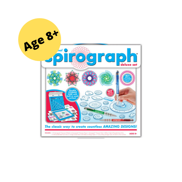 image of spirograph kit text reads ages 8+