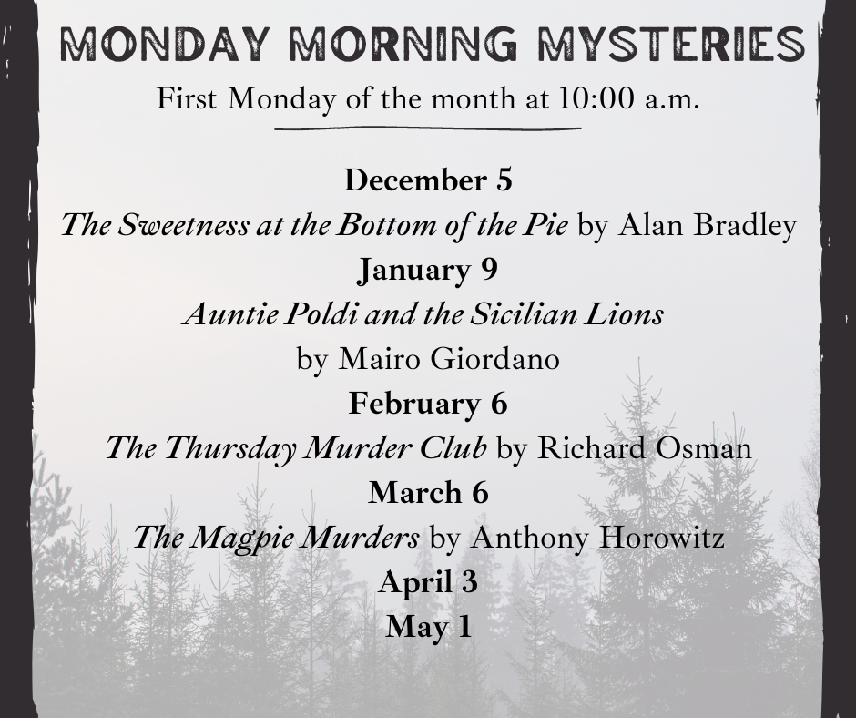 Monday Morning Mysteries book group