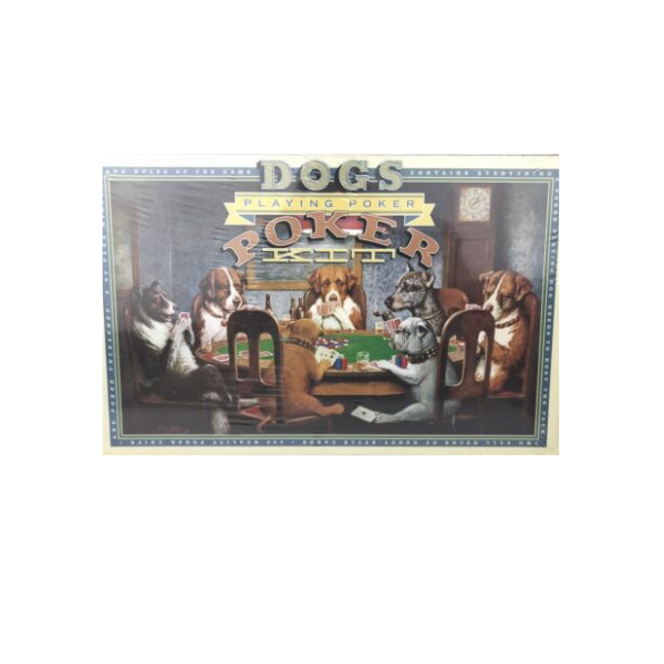 dogs playing poker kit board game cover