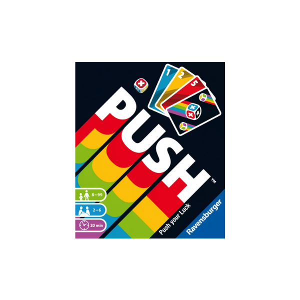 Push card game box