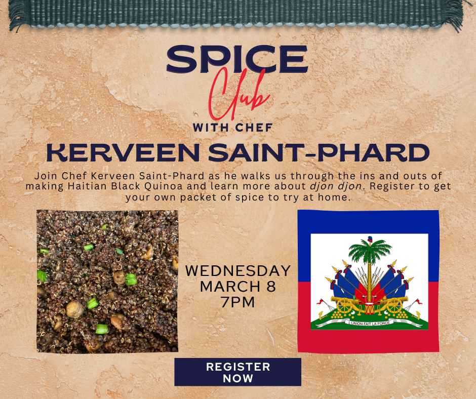 spice club haitian black rice march 8