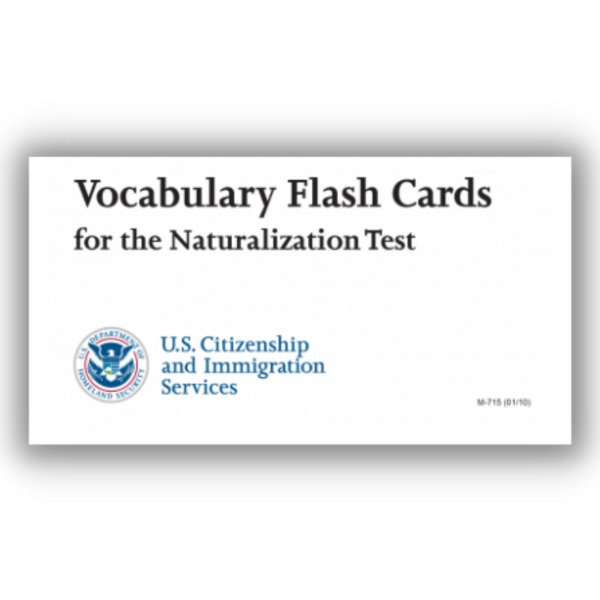 Image of Vocabulary Flash Cards for the Naturalization Test