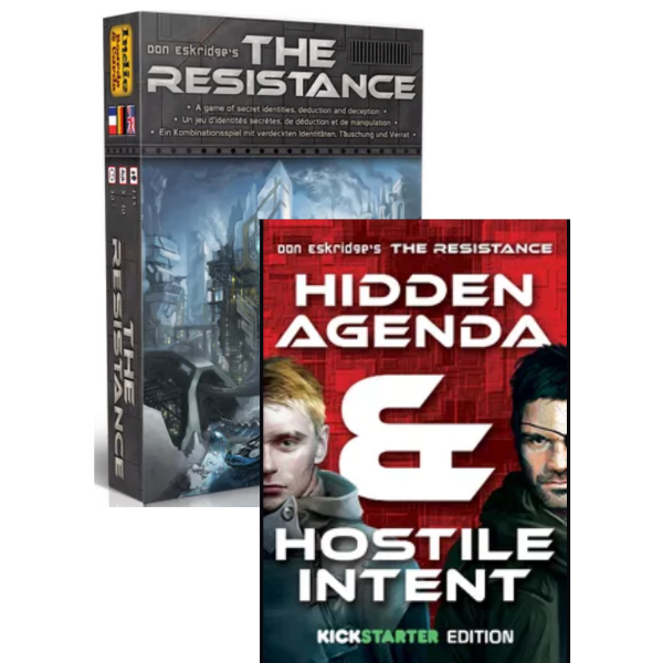 image of covers of the resistance and hostile agenda/intent expansions