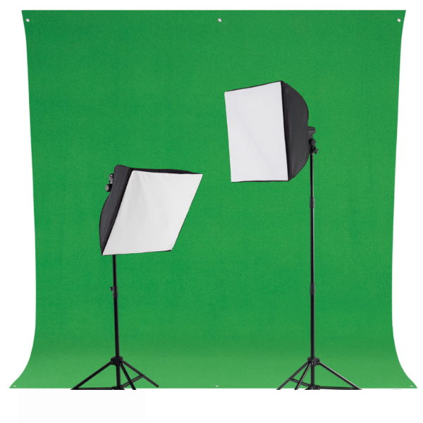 image of green screen light kit