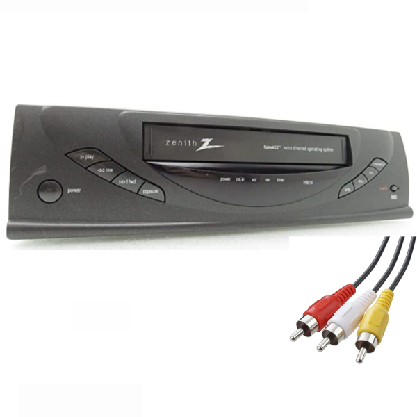 image of VCR player and red/yellow/white AV cord
