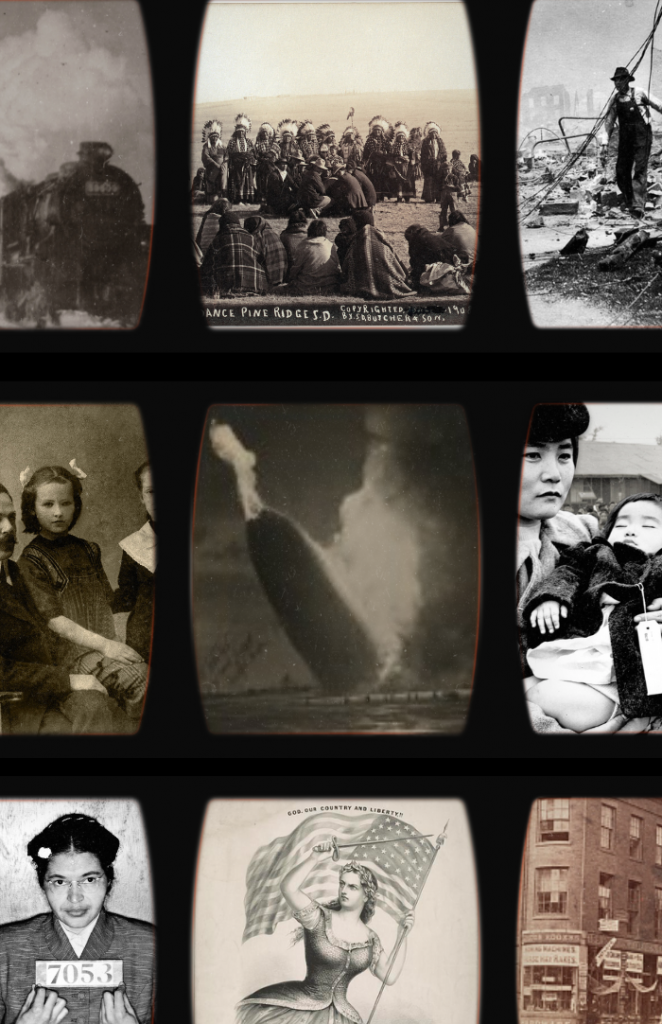 image of nine historical pictures