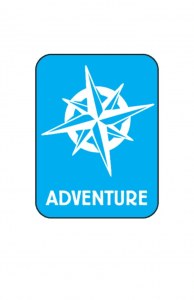 image of adventure spine label