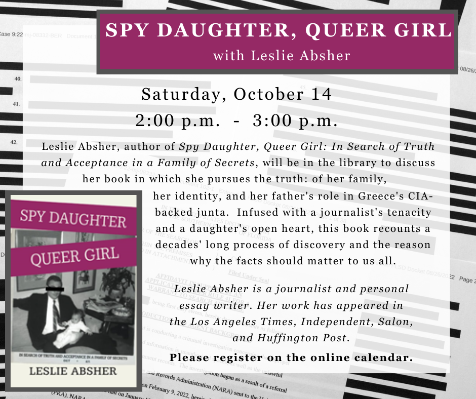 Spy Daughter, Queer Girl author talk image