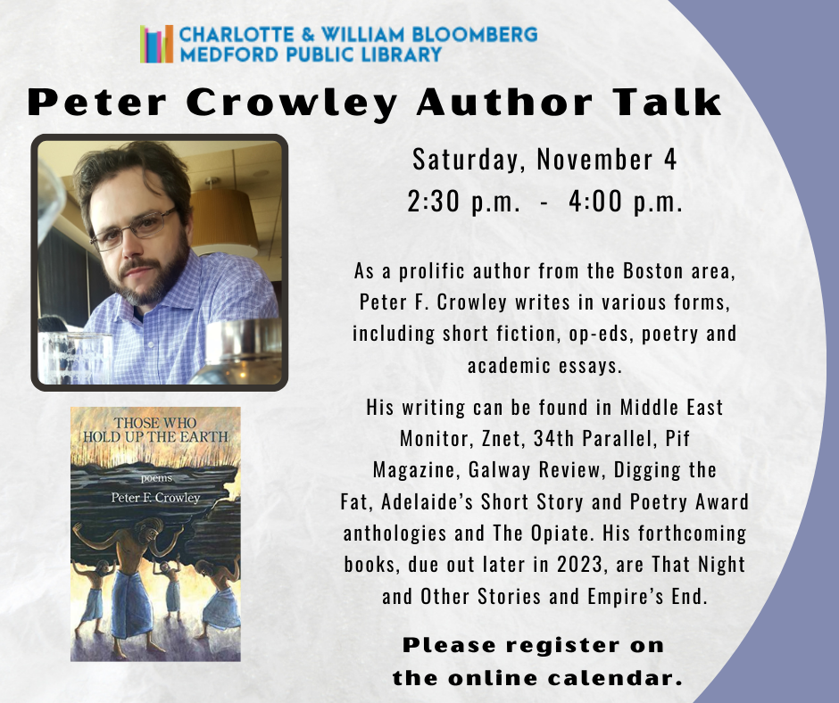 Peter Crowley author talk image