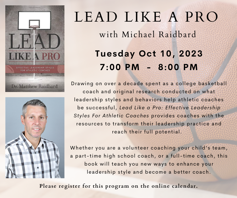 Lead Like a Pro author event image