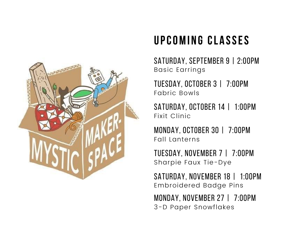 Mystic Makerspace fall classes image