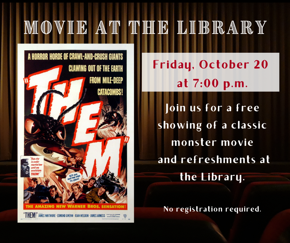 Movie at the Library: Them! event image.