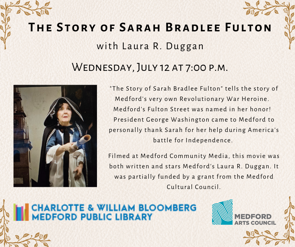 The Story of Sarah Bradlee Fulton with Laura R. Duggan event image