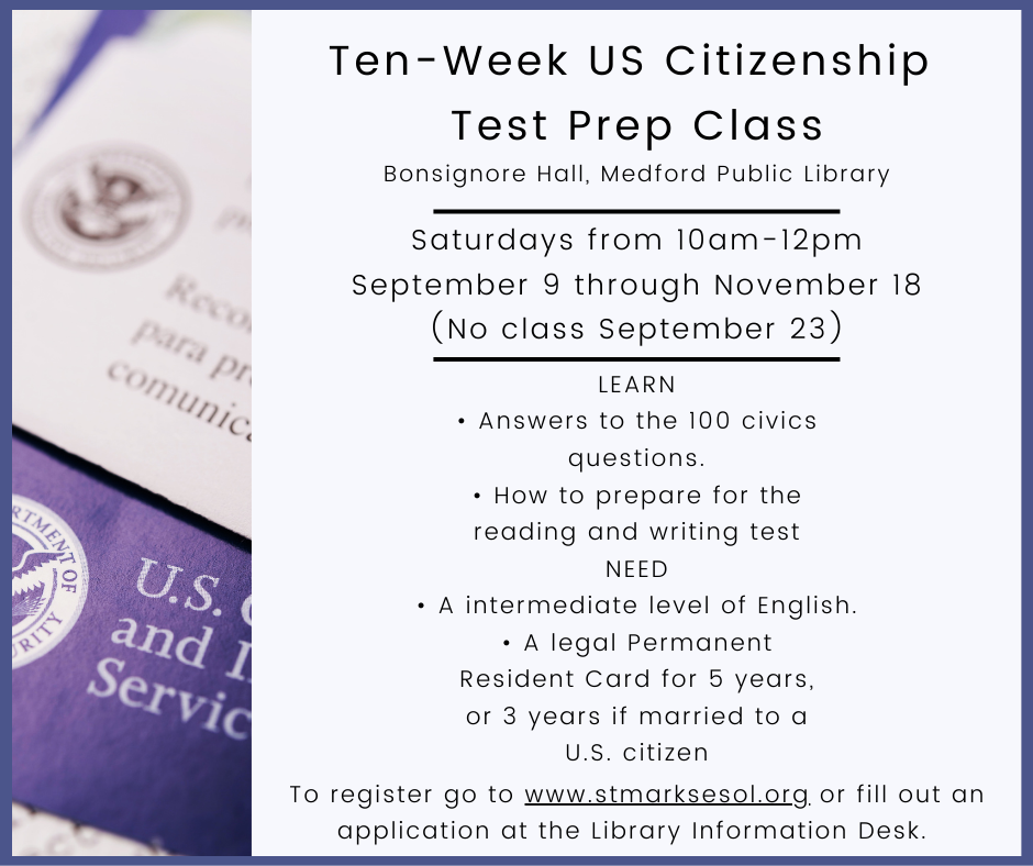 10-Week Citizenship Test Prep Course image