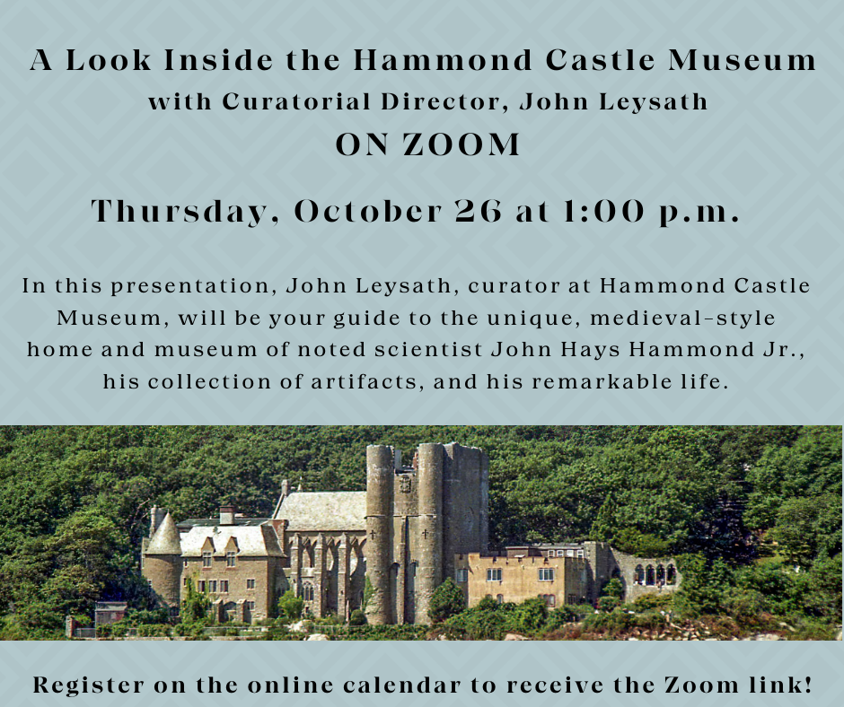 A Look Inside Hammond Castle ON ZOOM image