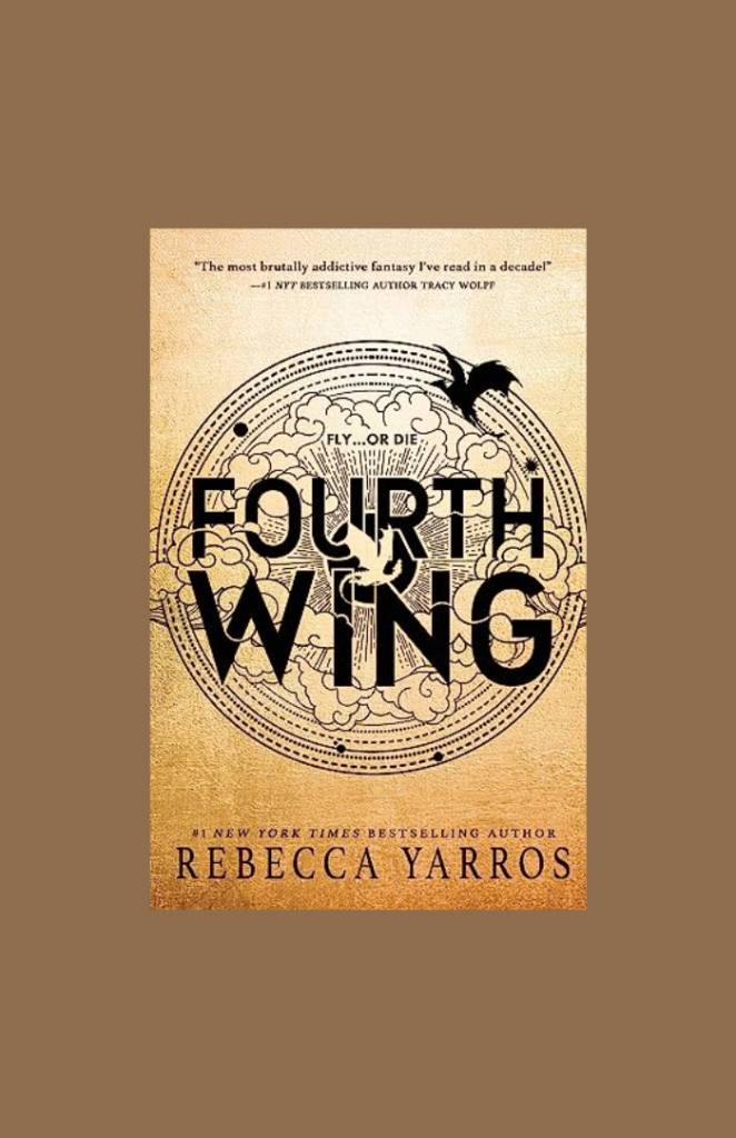 Image of Fourth Wing book cover by Rebecca Yarros