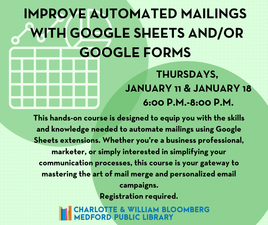 Improving Automated Mailings with Google Sheets and/or Google Forms event image