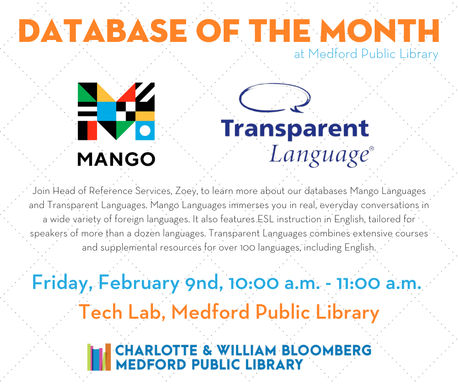 Database of the Month" Language Learning Resources event image