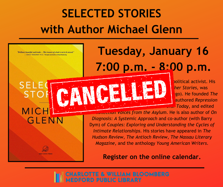 Selected Stories with Michael Glenn CANCELLED