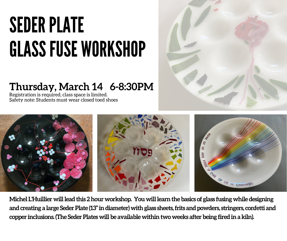 Seder Plate Glass Fuse Workshop