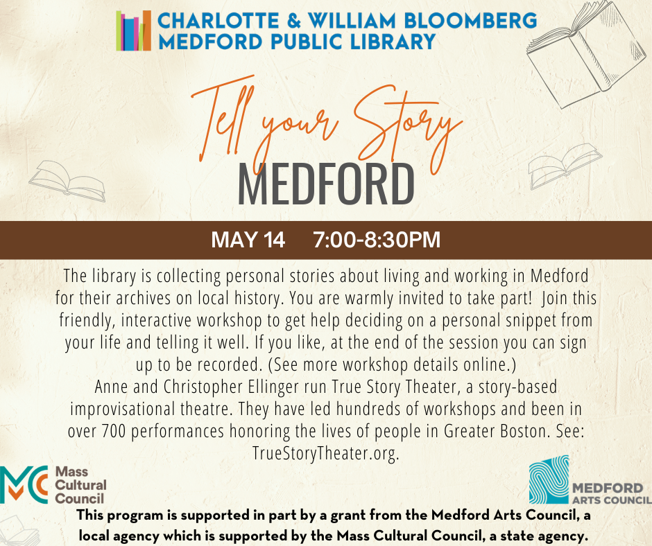 tell your story may 14 7-8:30 pm