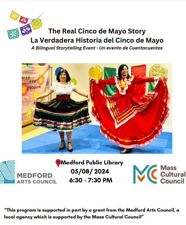 Flyer for the Cinco de Mayo Story time