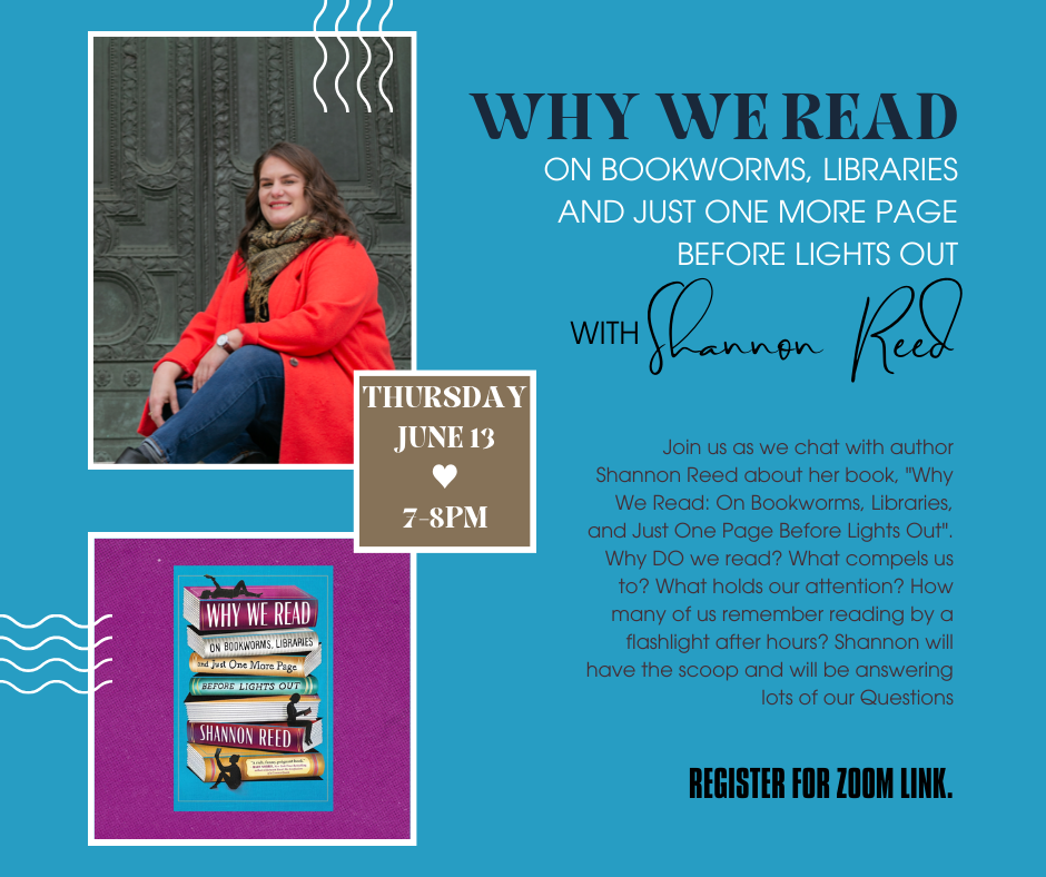 ZOOM: Why We Read with Shannon Reid event image.