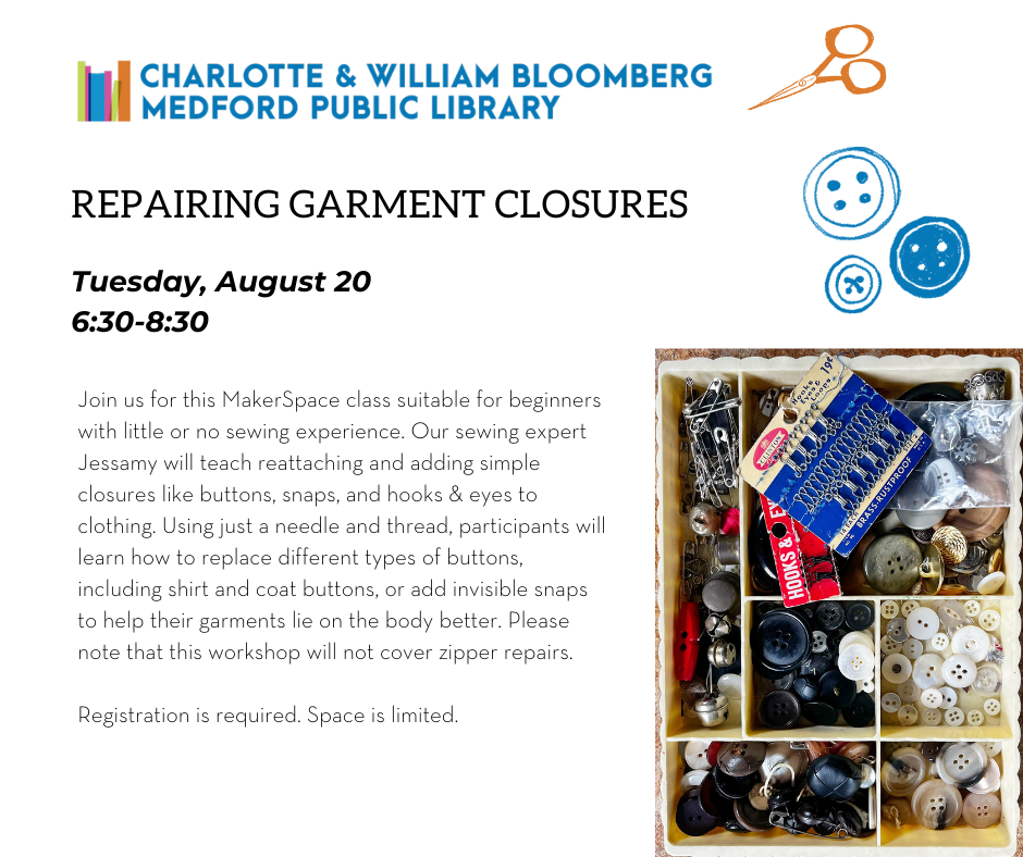 Repairing Garment Closures event