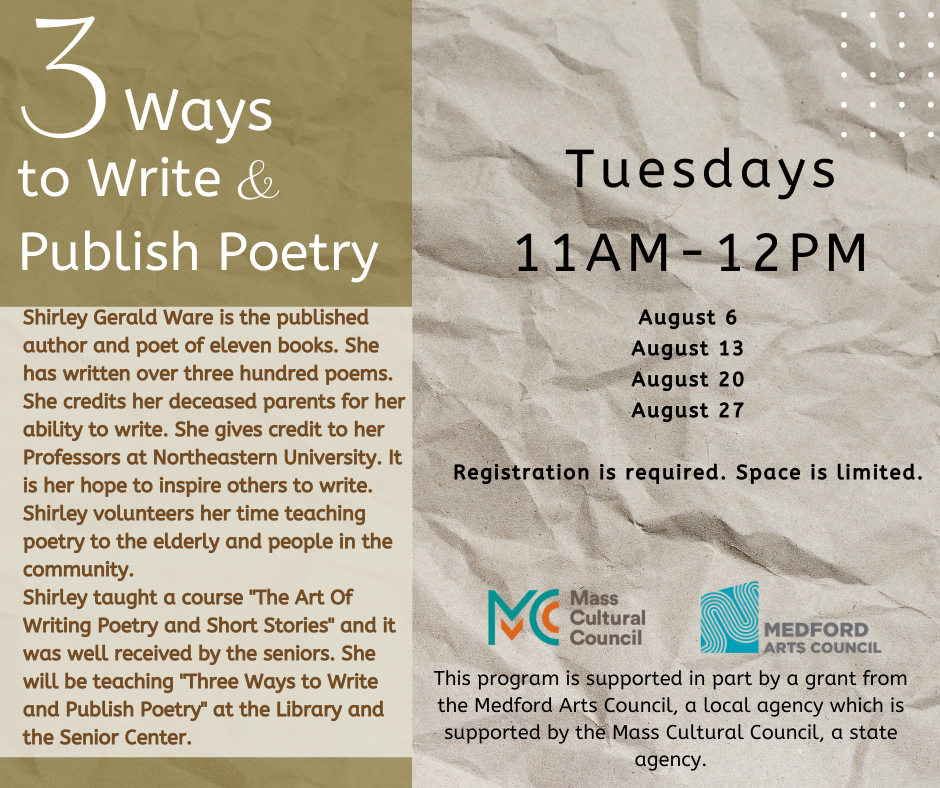 Three Ways to Write and Publish Poetry events image