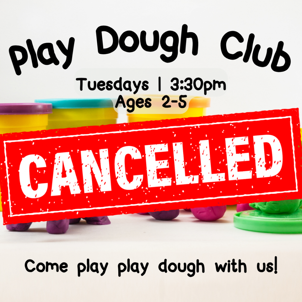 Play Dough Club Cancelled