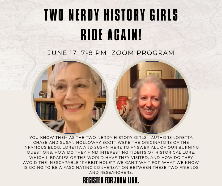 ZOOM: The Two Nerdy History Girls Ride Again event image.