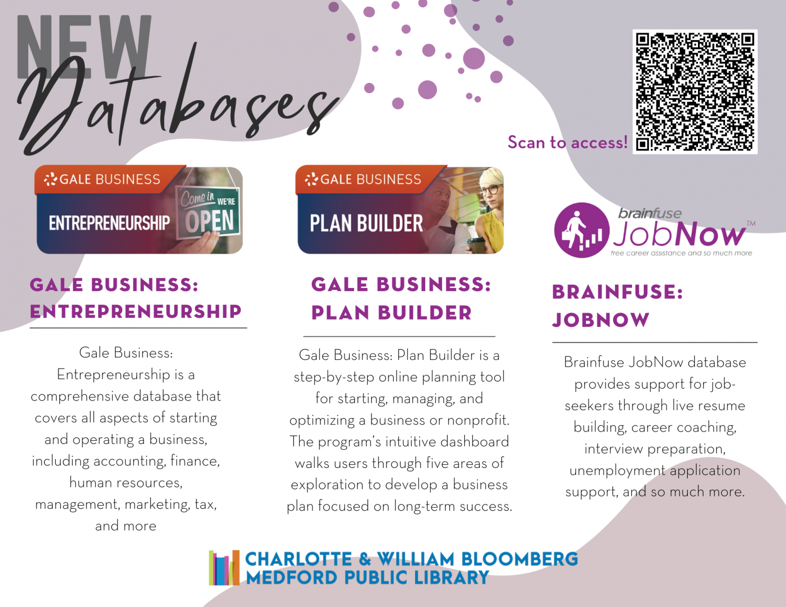 Home · Charlotte and William Bloomberg Medford Public Library