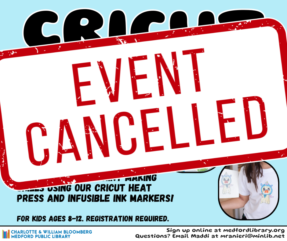 EVENT CANCELLED: CRicut T Shirts November 7