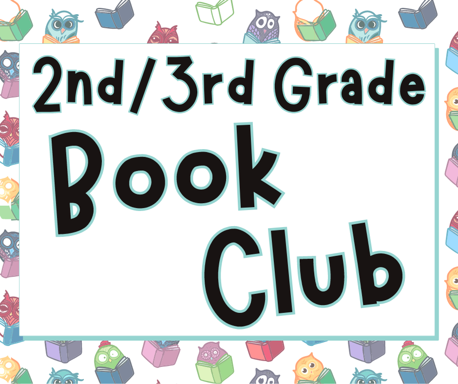 Calendar Image for 2nd and 3rd grade book club