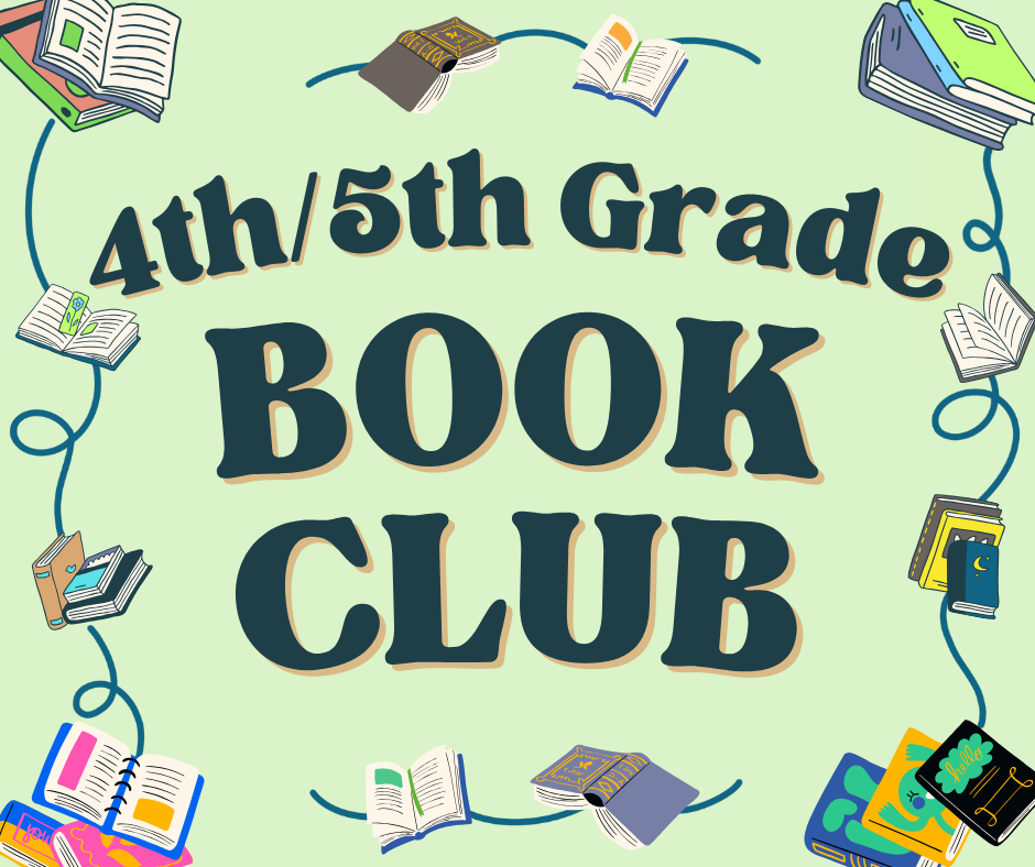 Calendar Image for the 4th and 5th grade book club