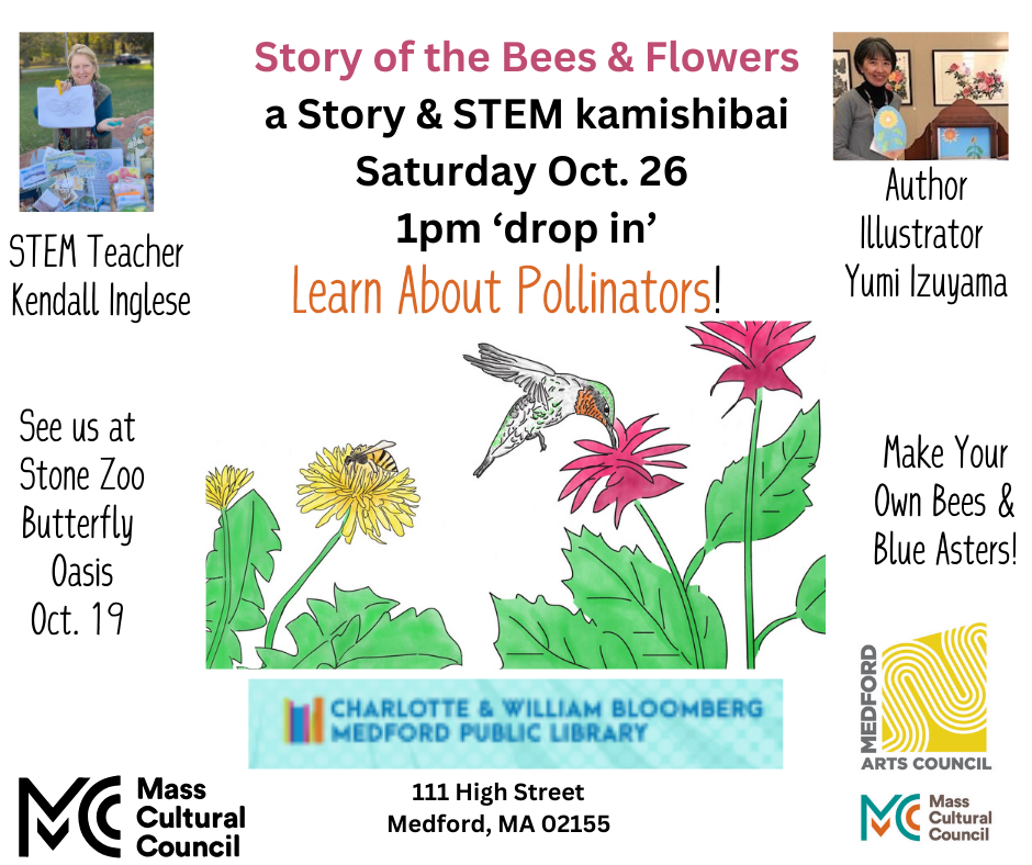 Flyer for the Bees and Flowers story time