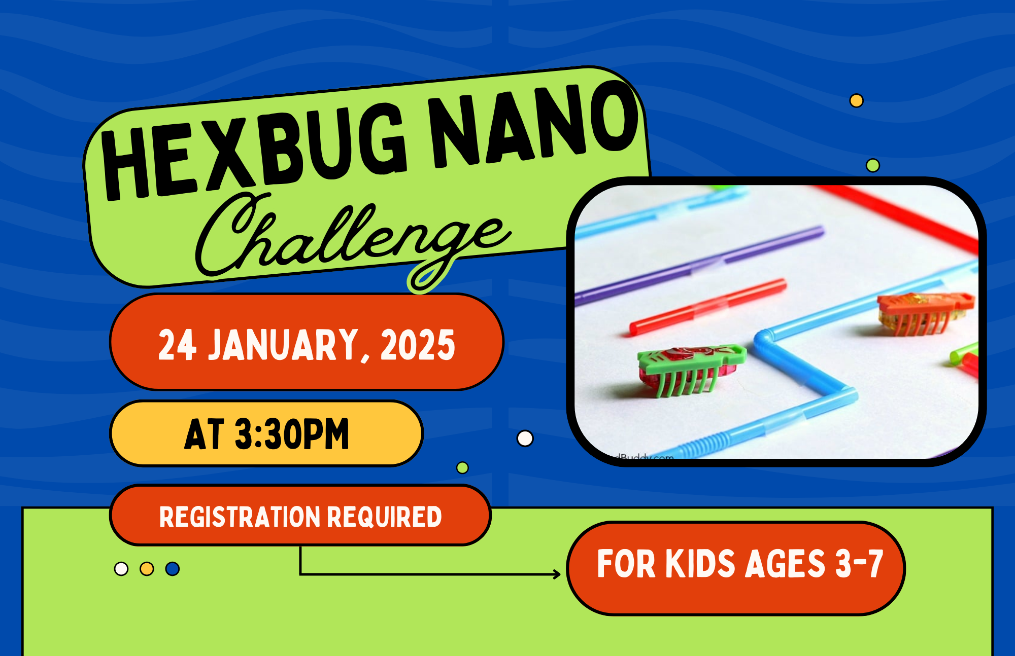 Flyer for the Hex Bug Nano Challenge