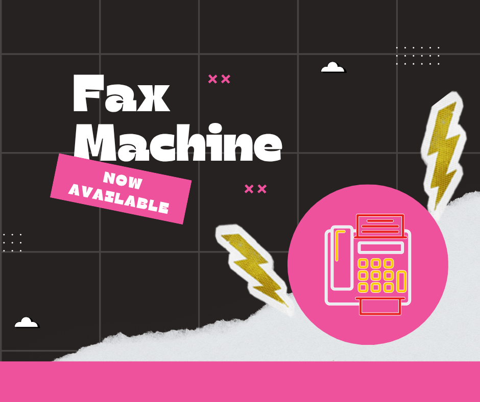 fax machine now available