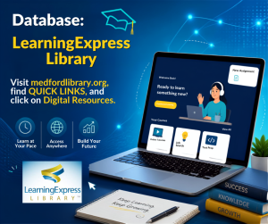 Learning Express Library includes nearly 1,000 online tutorials, practice tests, and e-books, covering job search and workplace skills improvement, skill building in reading, writing, math, and basic science, career certification and licensure exam prep, college and grad school entrance test prep, GED test prep, and more!